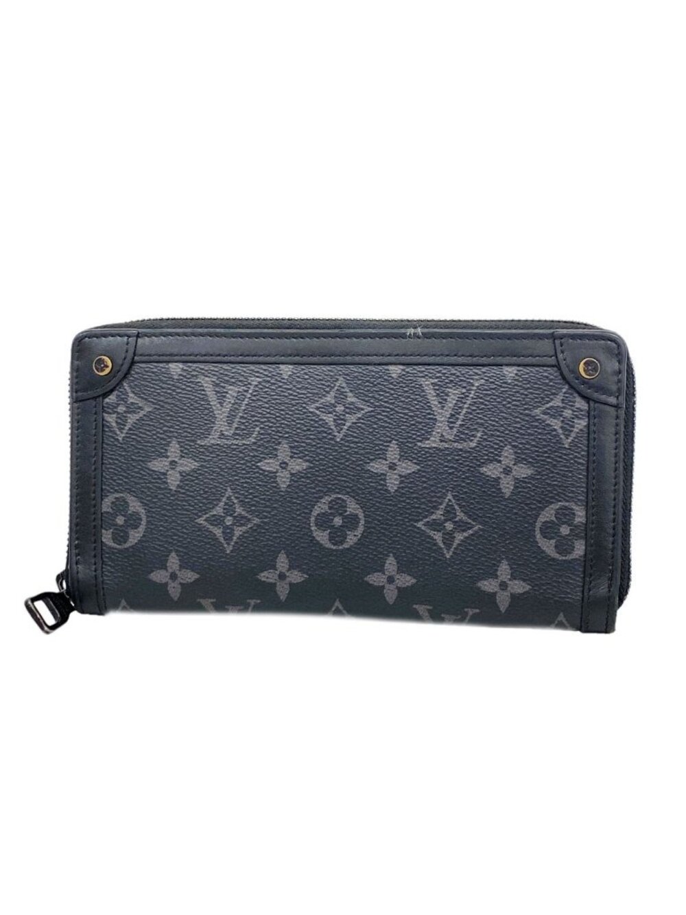 Louis Vuitton Wallet Monogram Eclipse Trunk Zippy Black